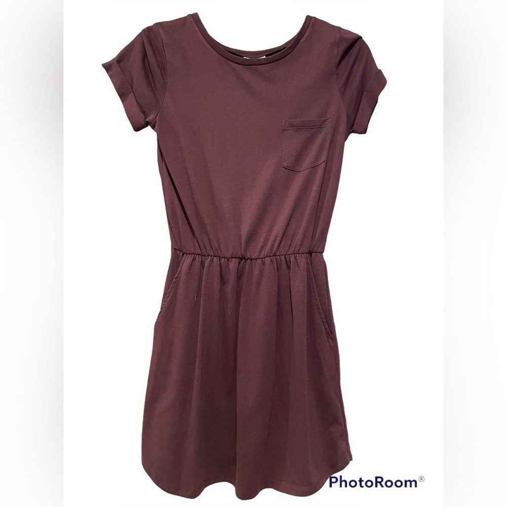 Divided H&M plum mini dress size XS